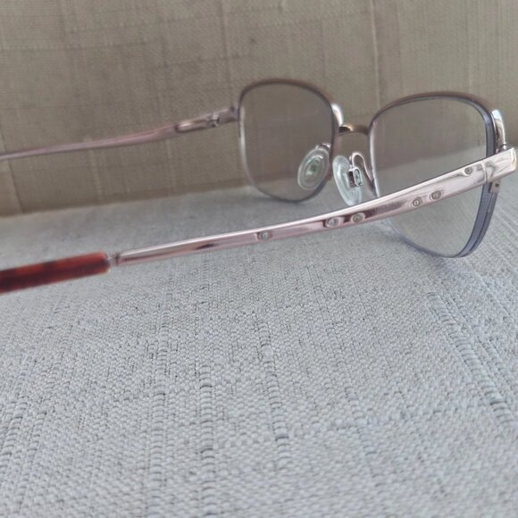 Bebe Women Glasses Frame Shiny Rose Gold Half Rim Eye Wear BB5107 Over The Top - Picture 9 of 13